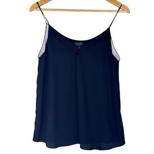 Aritzia Babaton Black Lined Mesh Neckline Adjustable Strap V-Neck Camisole S
